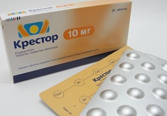 Крестор в таблетках 10 мг
