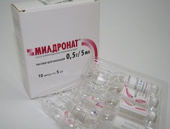 Милдронат в ампулах