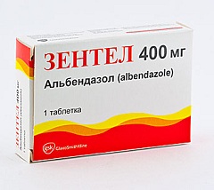 Зентел таблетки