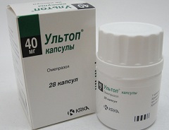 Капсулы кишечнорастворимые Ультоп