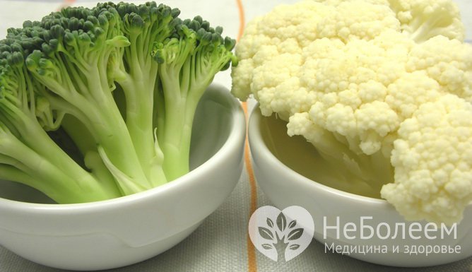 Цветная капуста и брокколи