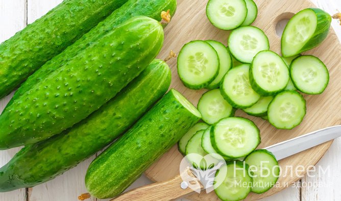 Свежие огурцы