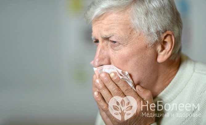 Симптомы тромбоза глубоких вен: кашель с кровью