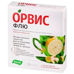 Порошок для приготовления раствора для приема внутрь Орвис Флю
